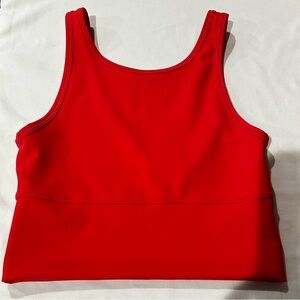 Lululemon Red Longline Sports Bra Women’s Size 6 Athletic Yoga Gym Top